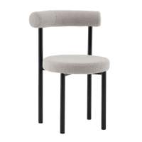 Стул обеденный Флорео букле светло-серый