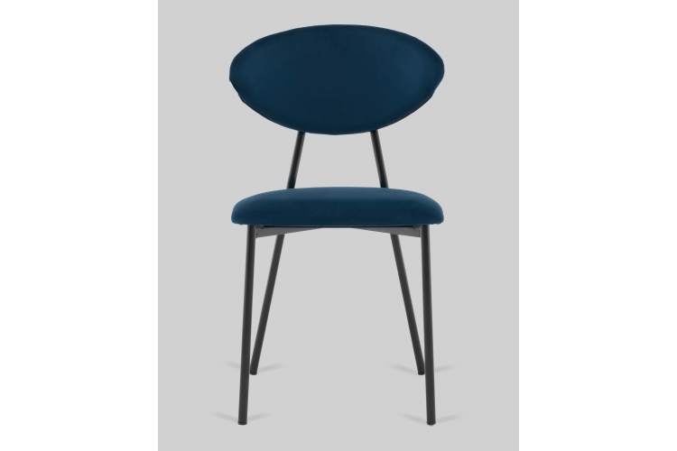 Стул обеденный Квинси велюр синий-2