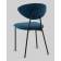 Стул обеденный Квинси велюр синий