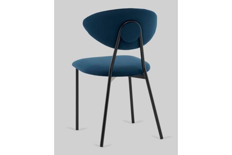 Стул обеденный Квинси велюр синий-3