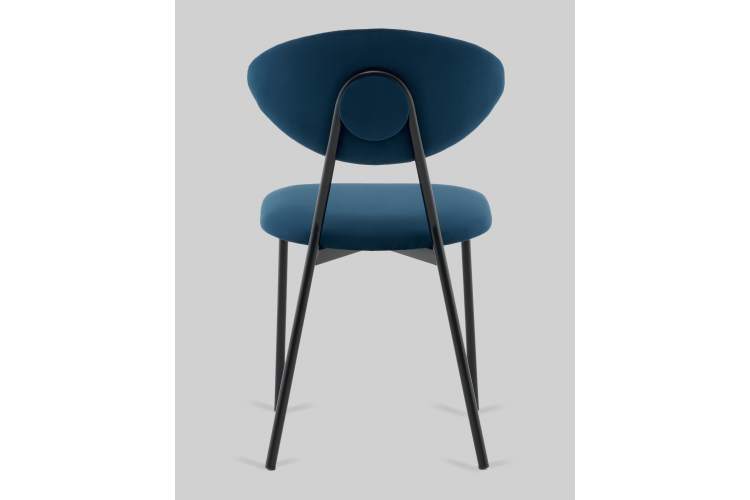 Стул обеденный Квинси велюр синий-4