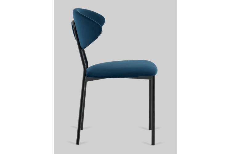 Стул обеденный Квинси велюр синий-5