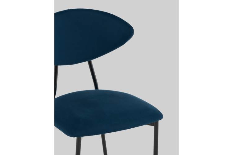 Стул обеденный Квинси велюр синий-6