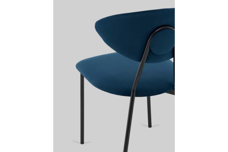 Стул обеденный Квинси велюр синий-7