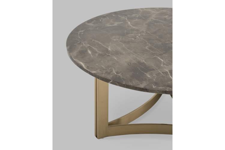 Журнальный столик Кассия 90*90 см темная керамика-4