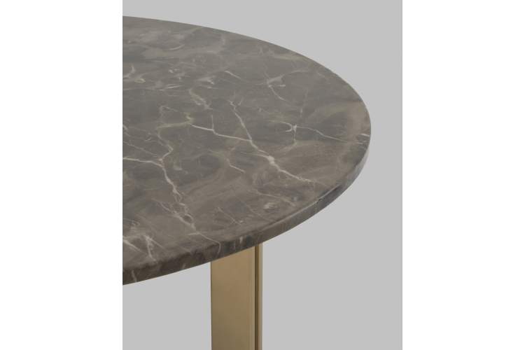 Журнальный столик Кассия 90*90 см темная керамика-5