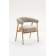 Стул обеденный Zubo с деревянными ножками бежевый 2 шт.