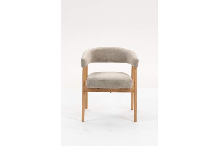 Стул обеденный Zubo с деревянными ножками бежевый 2 шт.-2