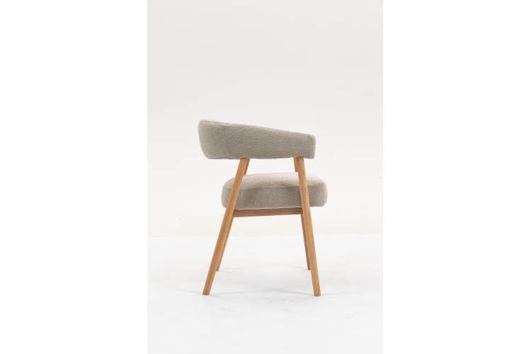 Стул обеденный Zubo с деревянными ножками бежевый 2 шт.-3