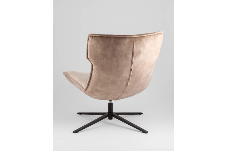 Кресло лаунж Sway бежевый с коричневым-5