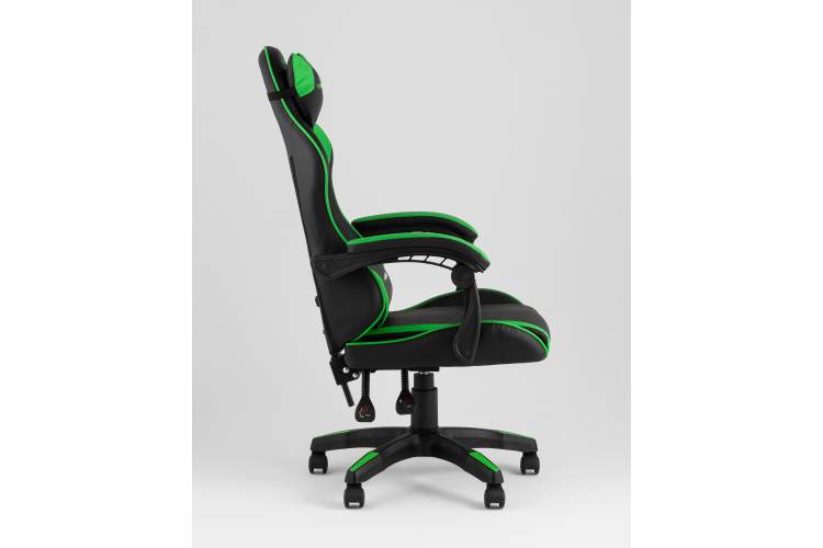 Кресло спортивное TopChairs Shadow черно-зеленый-3