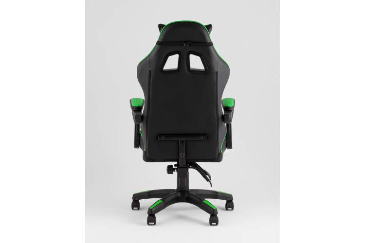 Кресло спортивное TopChairs Shadow черно-зеленый-4