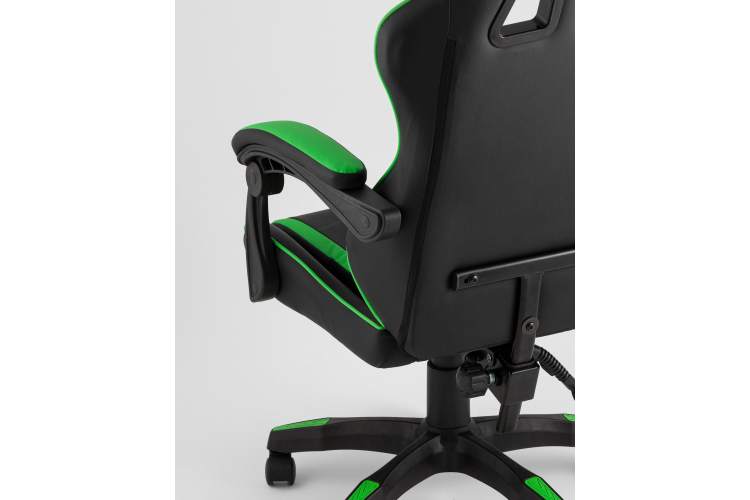 Кресло спортивное TopChairs Shadow черно-зеленый-6