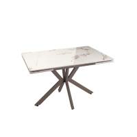 Стол раскладной Marmer 120-180*80*76 керамика капучино