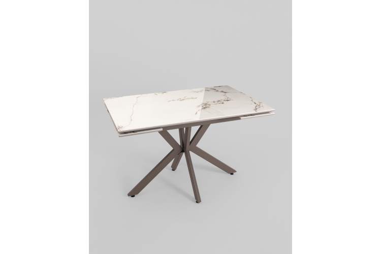 Стол раскладной Marmer 120-180*80*76 керамика капучино-1