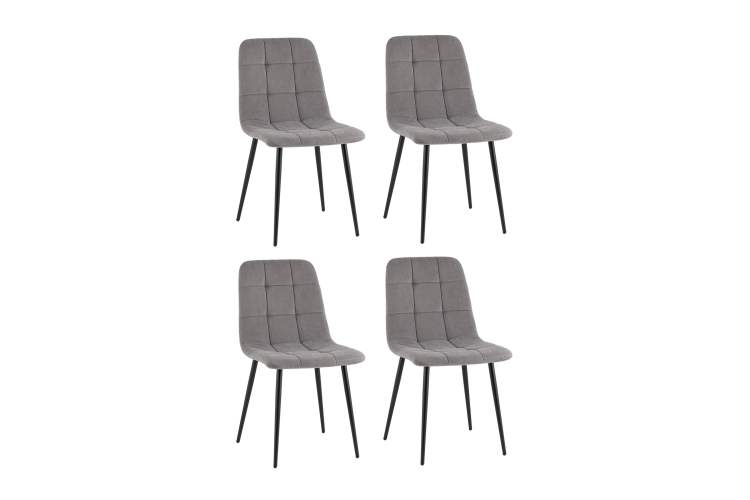 Стул Одди Original велюр серый 4 шт.