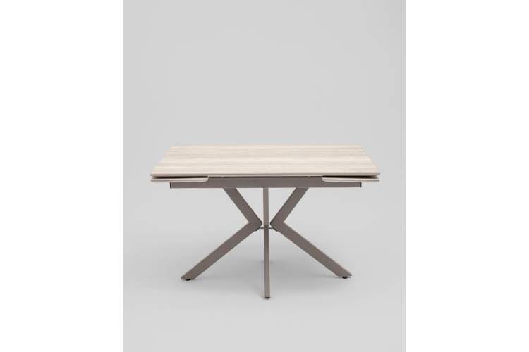 Стол Marmer 120-180/80/76 см подстолье металл капучино-2