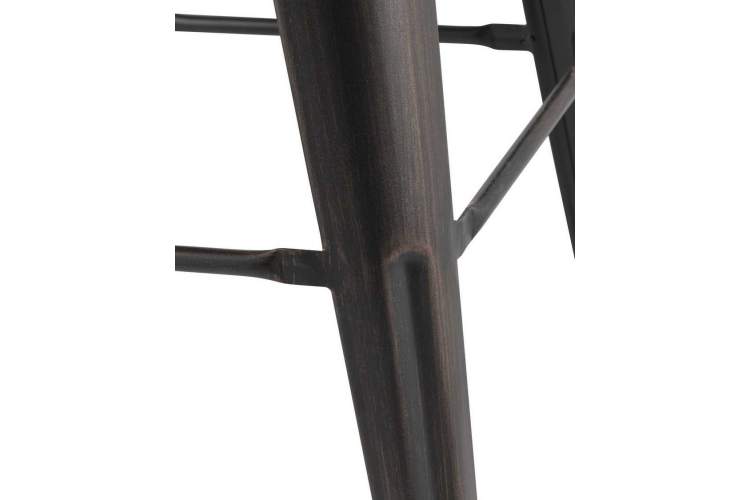 Стул барный TOLIX WOOD черный патина золото-4