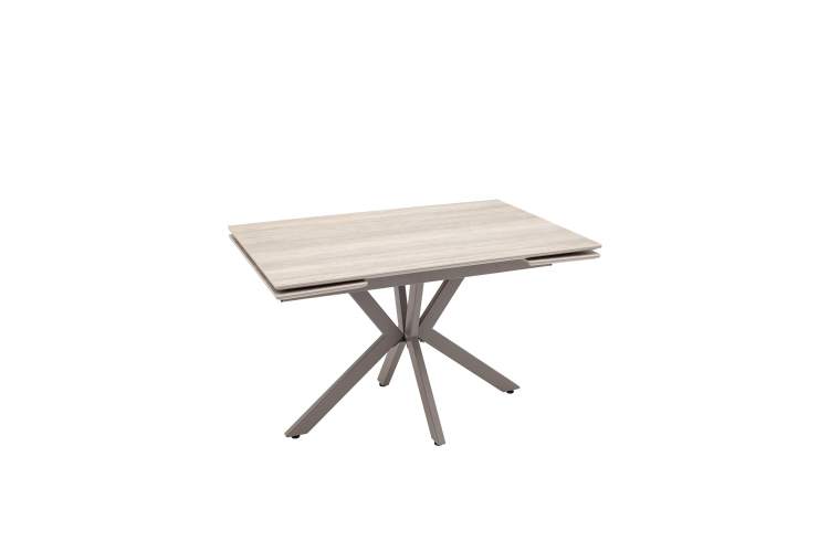 Стол Marmer 120-180/80/76 см подстолье металл капучино