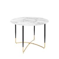 Стол обеденный Даймакс 110*110 белый мрамор