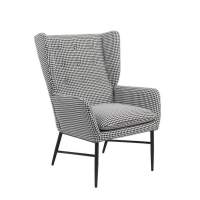 Кресло Мэйден гусиная лапка черно-белый