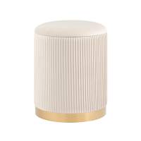 Пуф Шарлотта с ящиком велюр бежевый