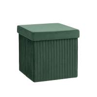 Пуф складной с ящиком Store Square зеленый