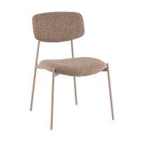 Стул Стул Doe без подлокотников коричневый бежевые ножки Стул Стул Doe без подлокотников коричневый бежевые ножки