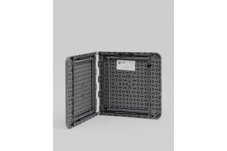 Стол-чемодан складной 122*61*74 см с регулировкой высоты серый-6