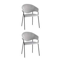 Стул Алексис велюр серый 2 шт Стул Алексис велюр серый 2 шт