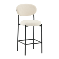 Стул полубарный Бриф DD букле молочный