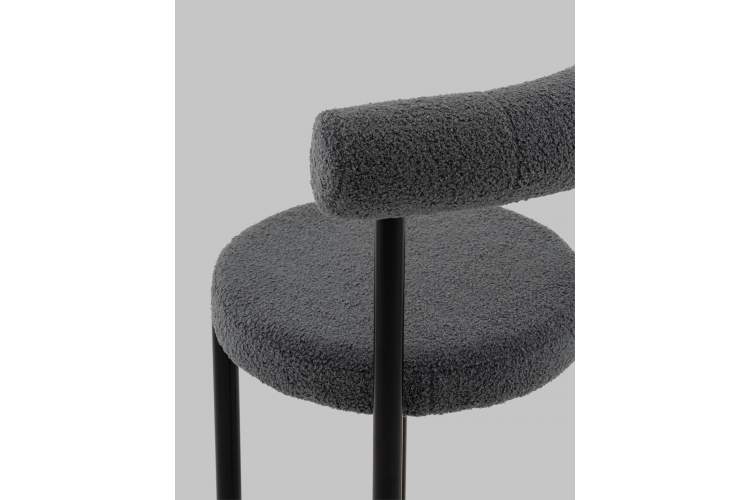 Стул обеденный Флорео букле темно-серый-7