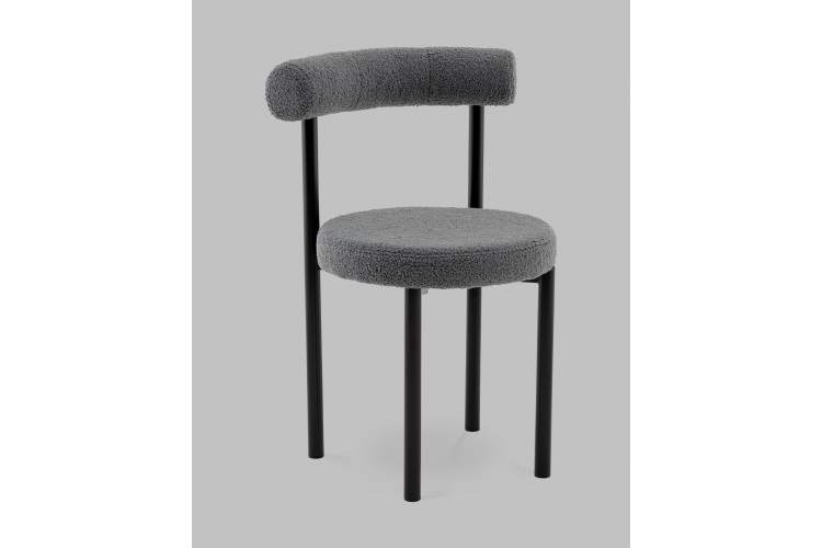 Стул обеденный Флорео букле темно-серый-1