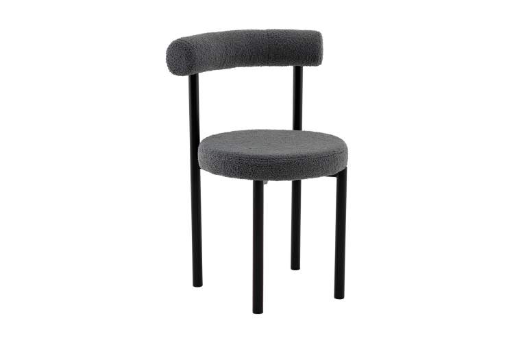 Стул обеденный Флорео букле темно-серый