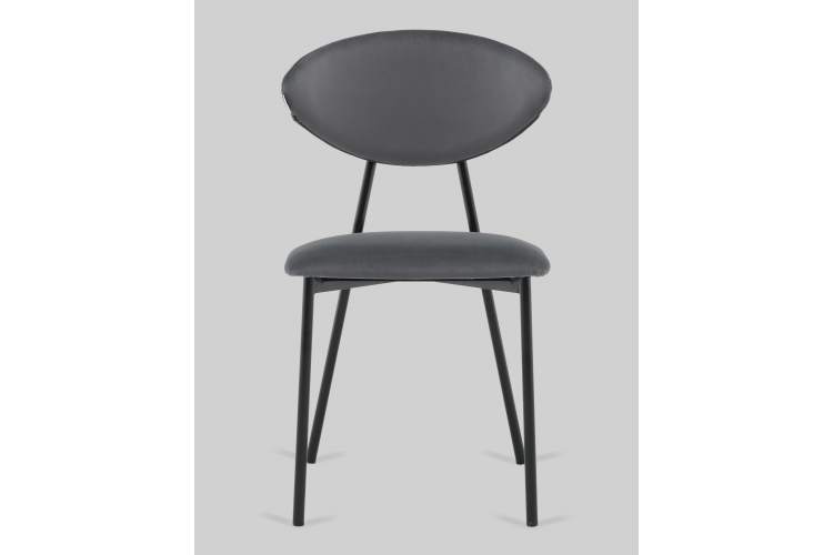 Стул обеденный Квинси велюр темно-серый-2