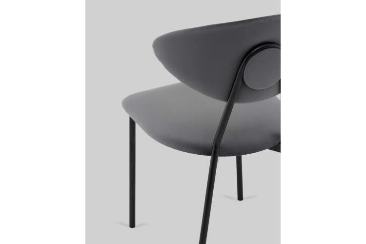 Стул обеденный Квинси велюр темно-серый-6