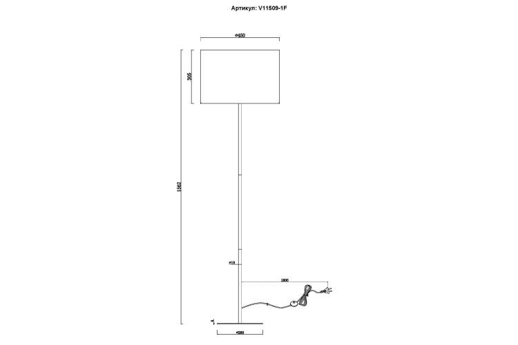 Торшер Moderli V11509-1F Strauss-6