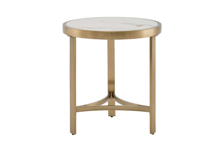 Журнальный столик Адриана 50*50 см светлая керамика