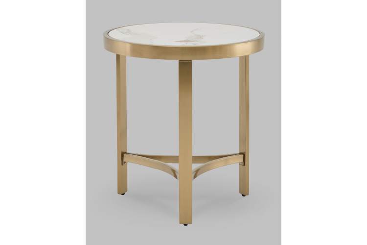 Журнальный столик Адриана 50*50 см светлая керамика-3