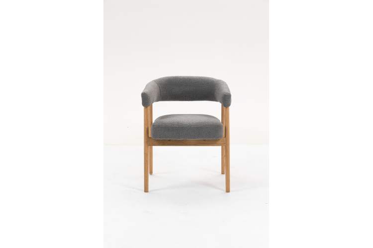 Стул обеденный Zubo с деревянными ножками темно-серый 2 шт.-2