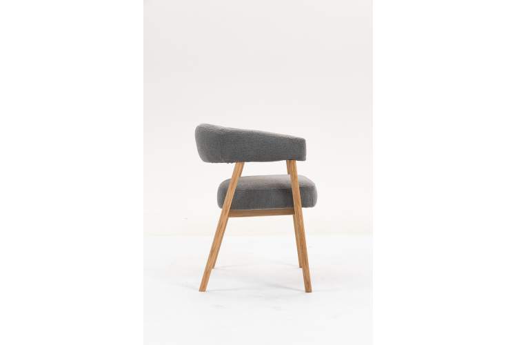 Стул обеденный Zubo с деревянными ножками темно-серый 2 шт.-3