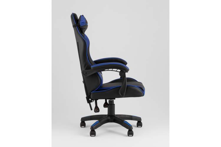 Кресло спортивное TopChairs Shadow черно-синий-3