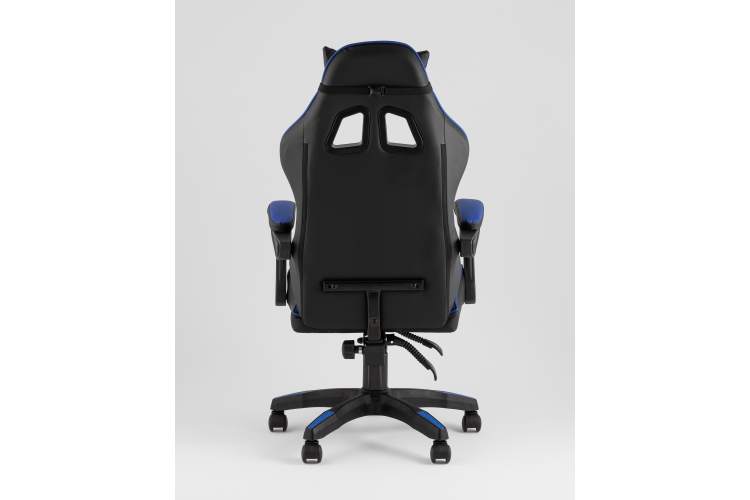 Кресло спортивное TopChairs Shadow черно-синий-4