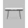 Стол Тайл 140-200/85/75 столешница Snow white подстолье металл серый