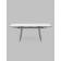 Стол Тайл 140-200/85/75 столешница Snow white подстолье металл серый