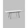 Стол Тайл 140-200/85/75 столешница Snow white подстолье металл серый
