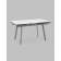 Стол Тайл 140-200/85/75 столешница Snow white подстолье металл серый