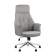 Кресло офисное TopChairs Neoma светло-серый экокожа ткань