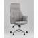 Кресло офисное TopChairs Neoma светло-серый экокожа ткань