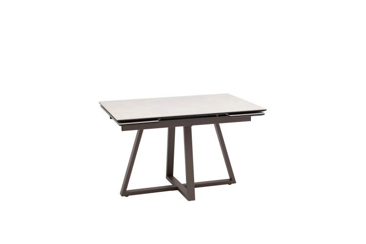 Стол Керас 120-180/80/75, столешница керамика Carmen light grey